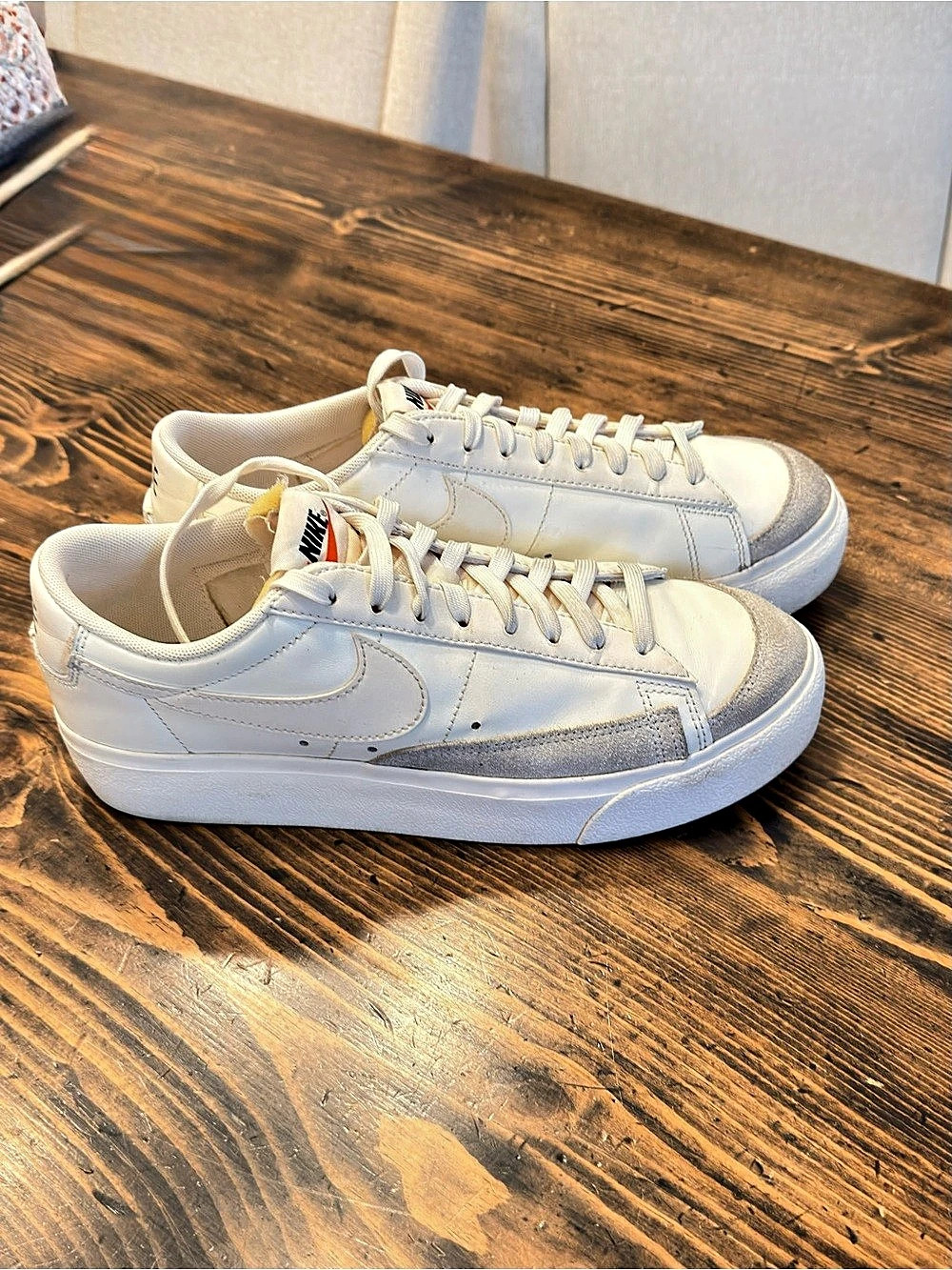 Nike Blazer Low platform white Sneakers women size 10